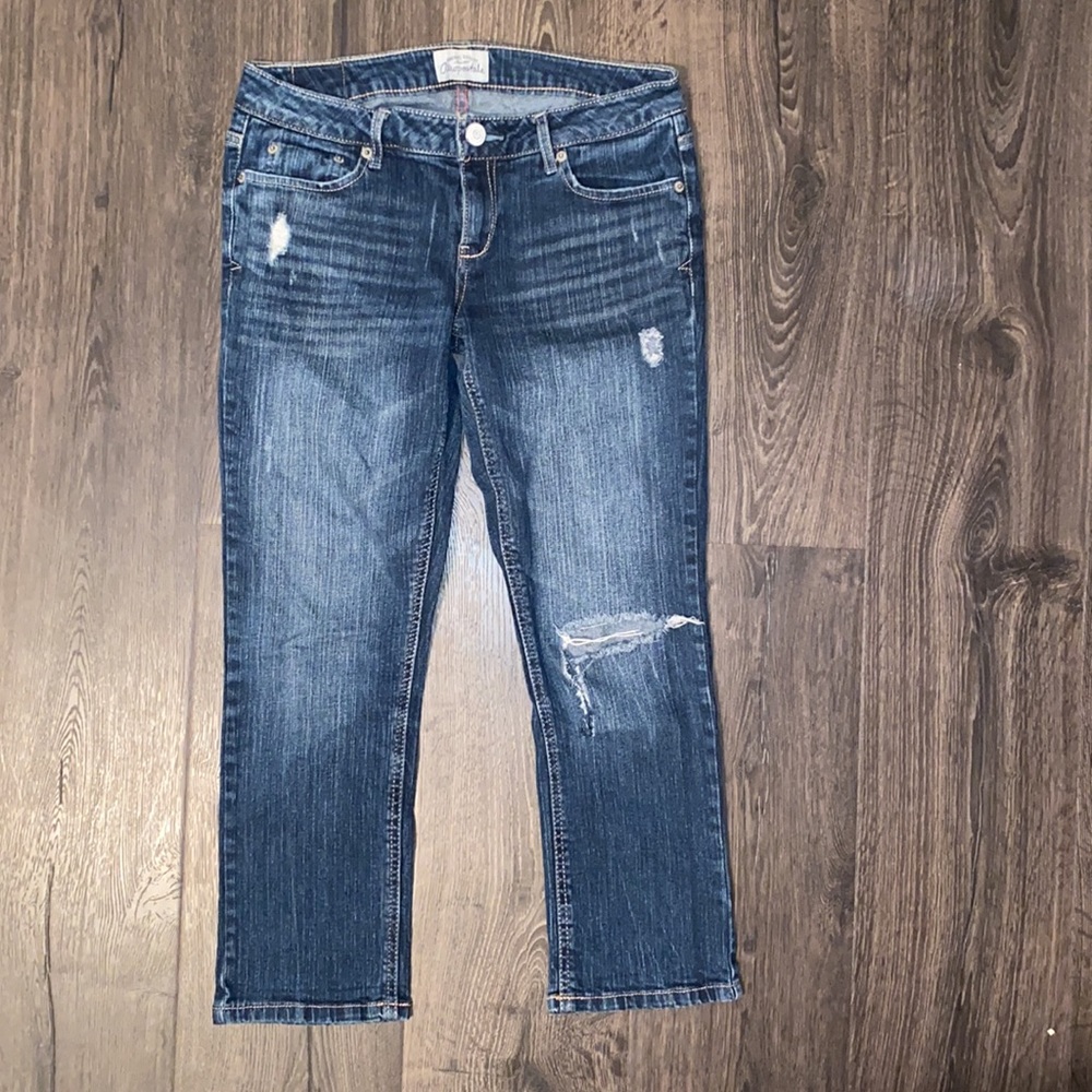 2/$18 Aeropostale- Blue Skinny Ankle Jeans
